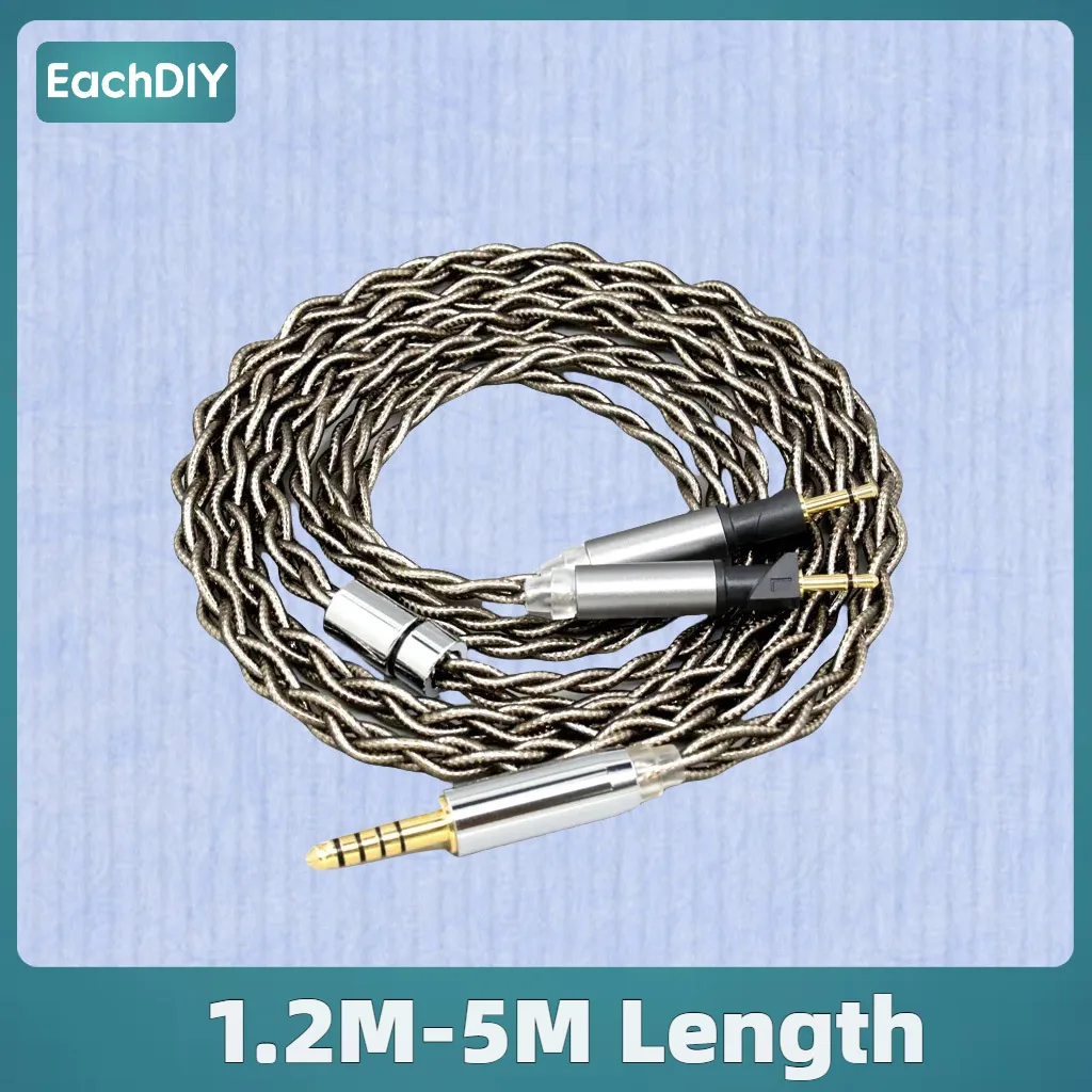 

Graphene Earphone Cable For Abyss Diana v2 phi TC X1226lite 1:1 headphone pin 99% Pure Silver Palladium Gold 8380
