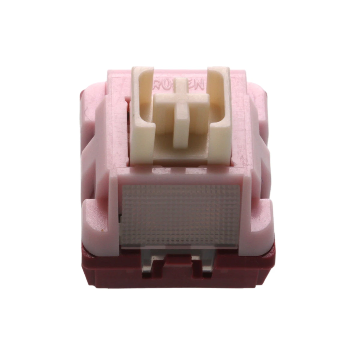 Pink Pink Silent Tactile Switch 38g Pre-Lubricated POM Stem 5-Pin Hot-Swappable for MX Keyboard Custom DIY Gaming