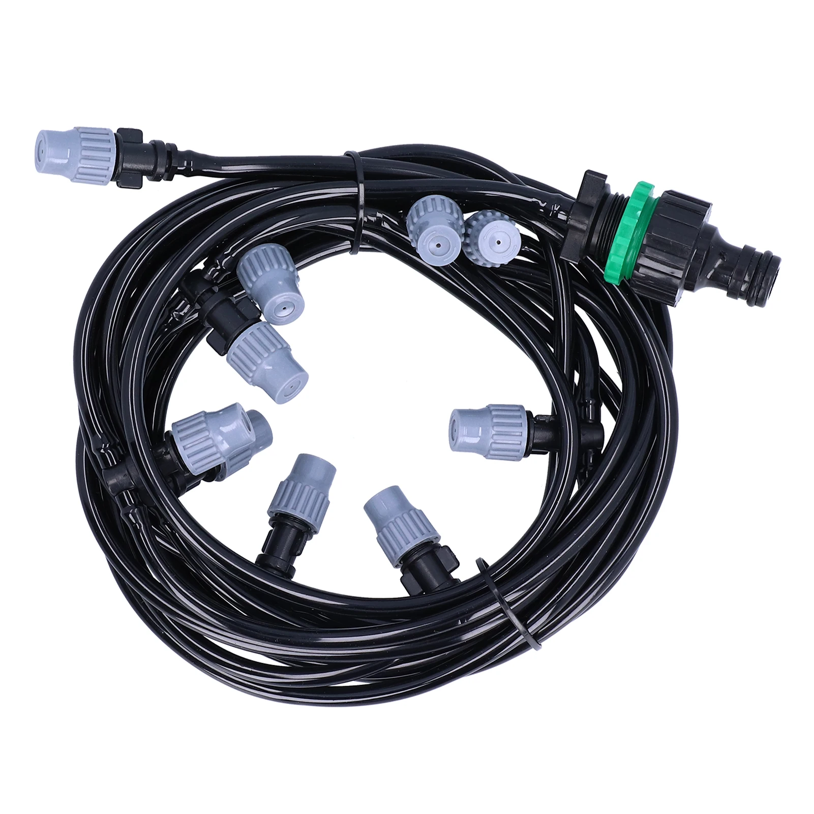 

10m/ 32.8ft 4/7 Irrigation Hose With 10 Misting Sprayer Nozzles Garden Greenhouse Terrace Watering System