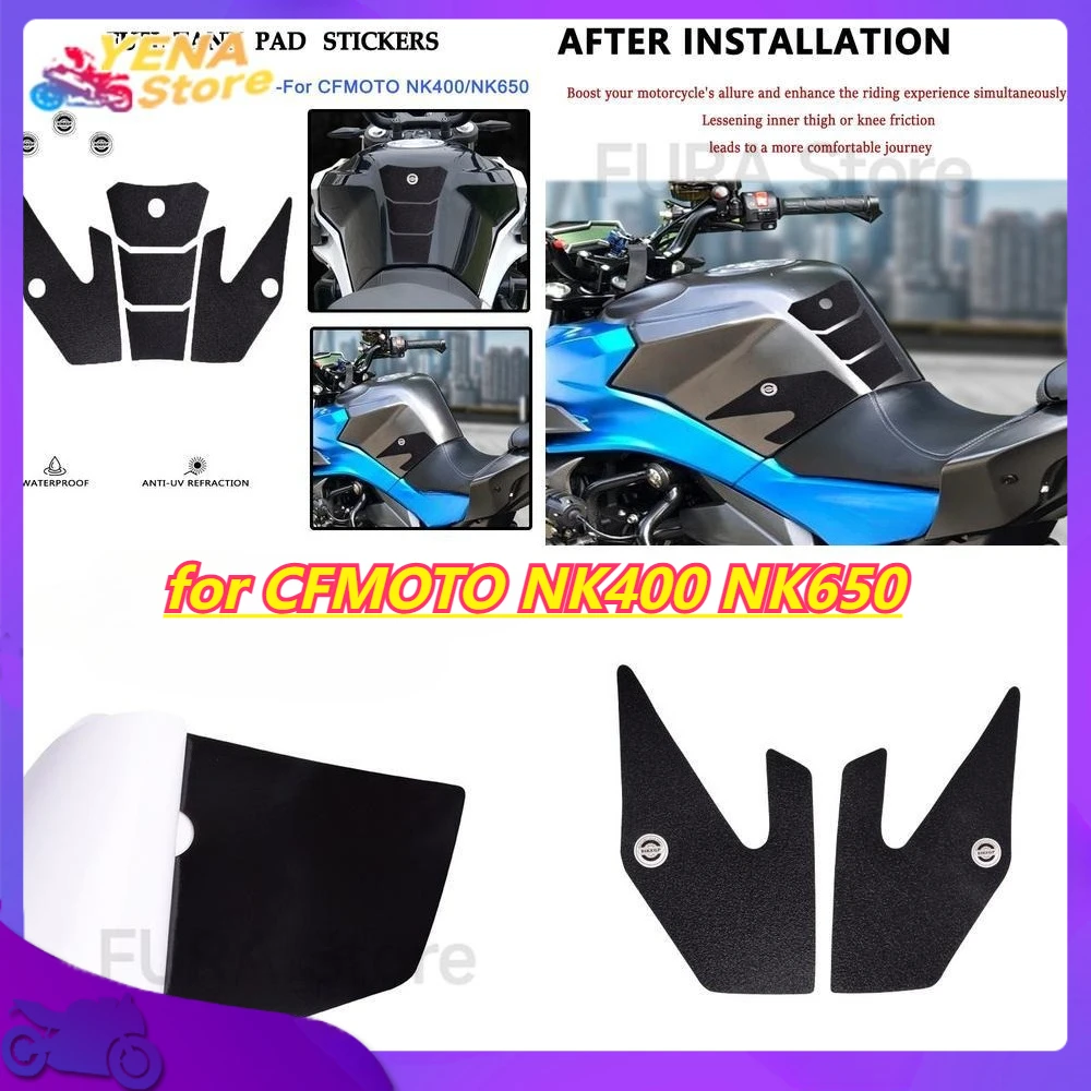 

Подходит для CFMOTO NK400 NK650, модификация, противоскользящая защита бака, боковые наклейки на бак, наклейки на бак мотоцикла