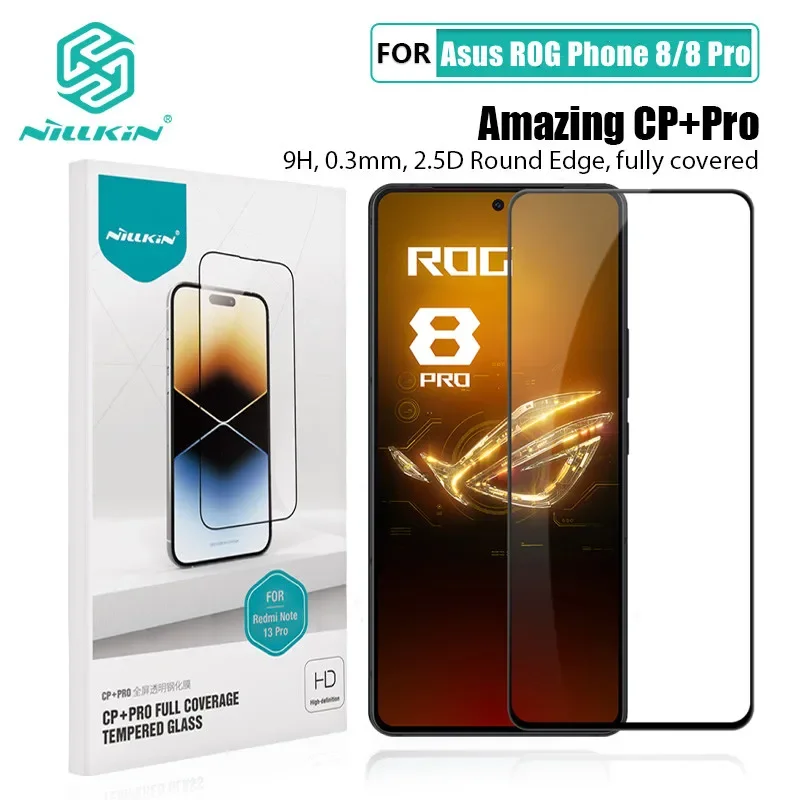 

NILLKIN For Asus ROG Phone 8/8 Pro Tempered Glass CP+PRO Anti-Explosion Fully Screen Protector For Asus ROG Phone 8 Pro Glass