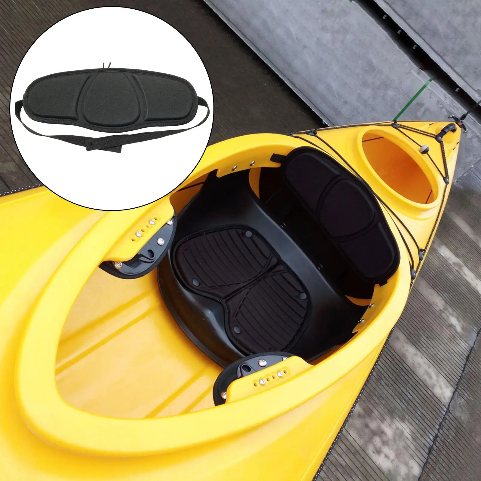 Lightweight EVA Kayak Seat Pad Back Support for Fishing Boats with Durable Oxford Cloth Boat Cushion