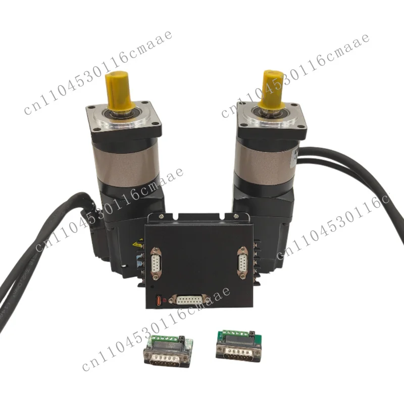 High Torque  Servo Motor 200W 400W 600W 24V 48V Planetary Gear Reducer with Dual Drive Controller