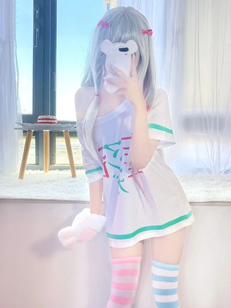 تي شيرت صيفي ياباني مطبوع عليه حروف لعام 2025 تي شيرت هاراجوكو عتيق كبير الحجم Y2k ملابس جمالية للسيدات ملابس الشارع الشهير تي شيرت غير رسمي #1