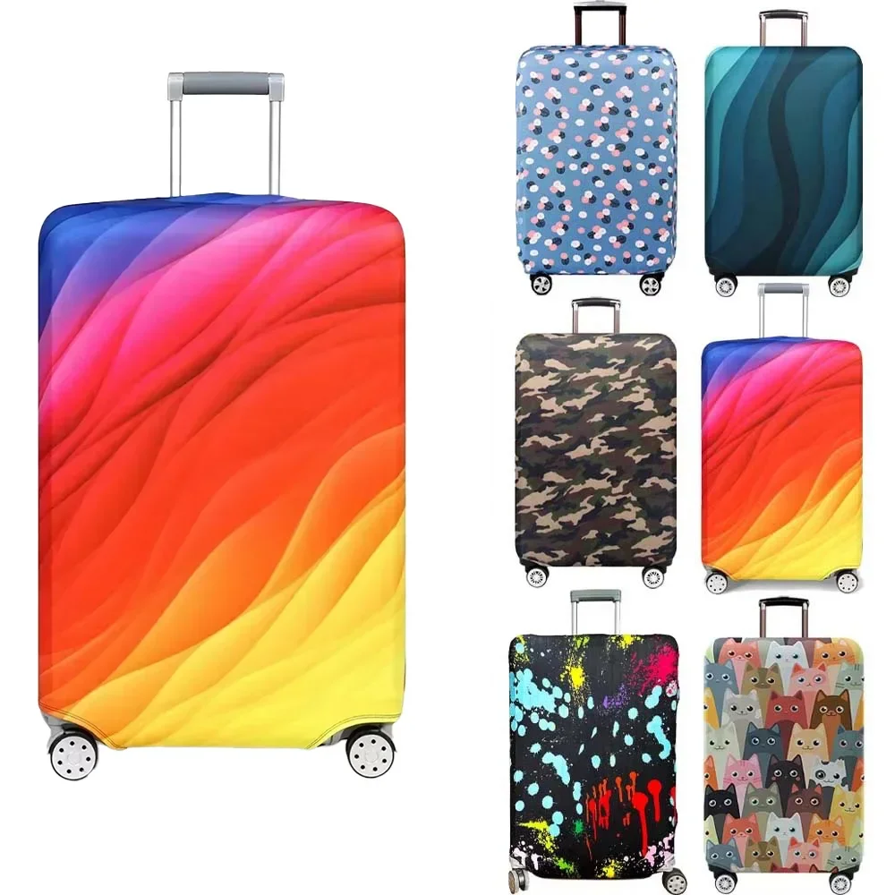 Luggage Cover Luggage Compartment Stretch Fabric Suitcase Protector Baggage Dust Case Cover for18-32 Inch Durable Travel Case