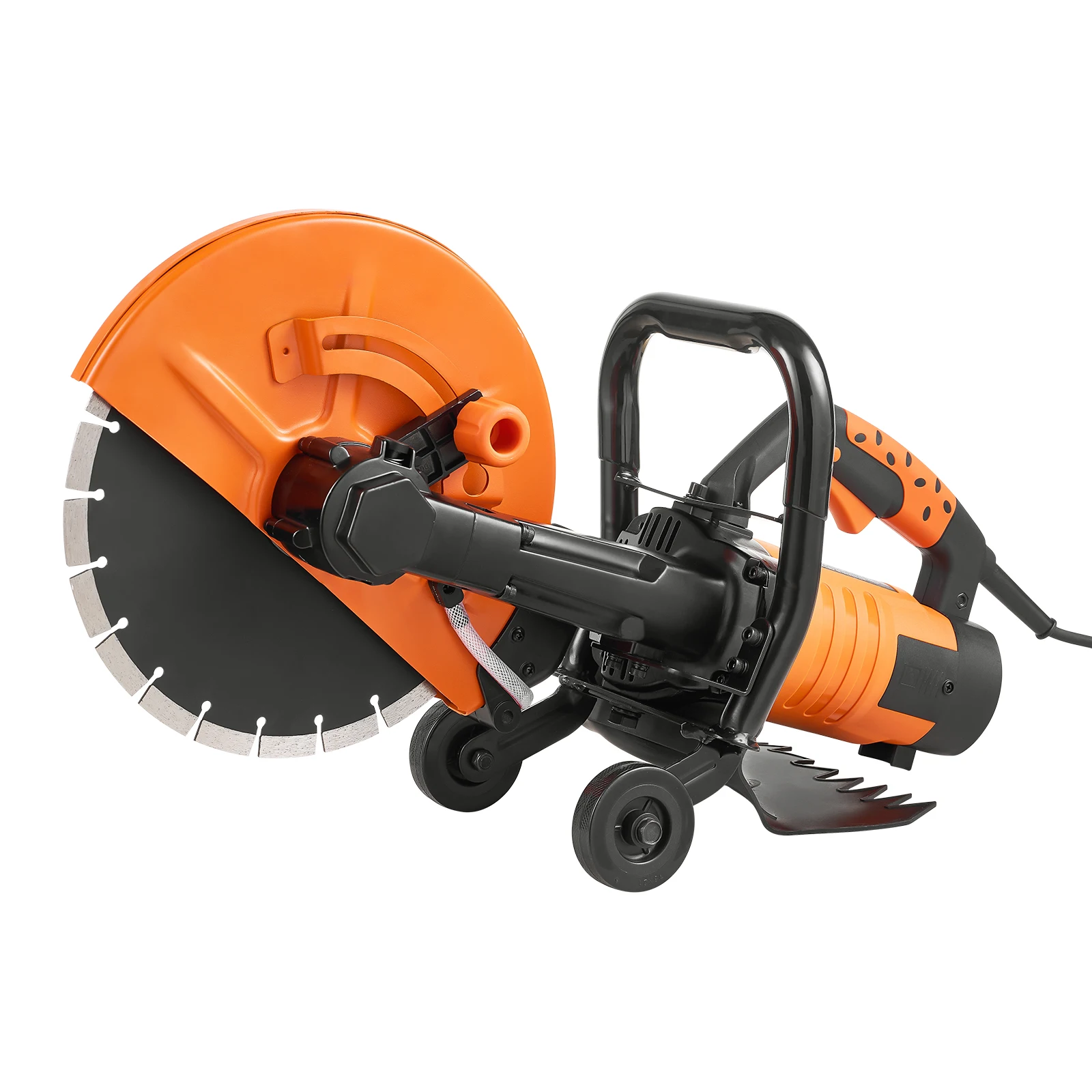 Electric Concrete Saw Circular Saw Cutter with Max. 4.5 in Adjustable Cutting Depth Wet Disk Cutter Includes Water Line
