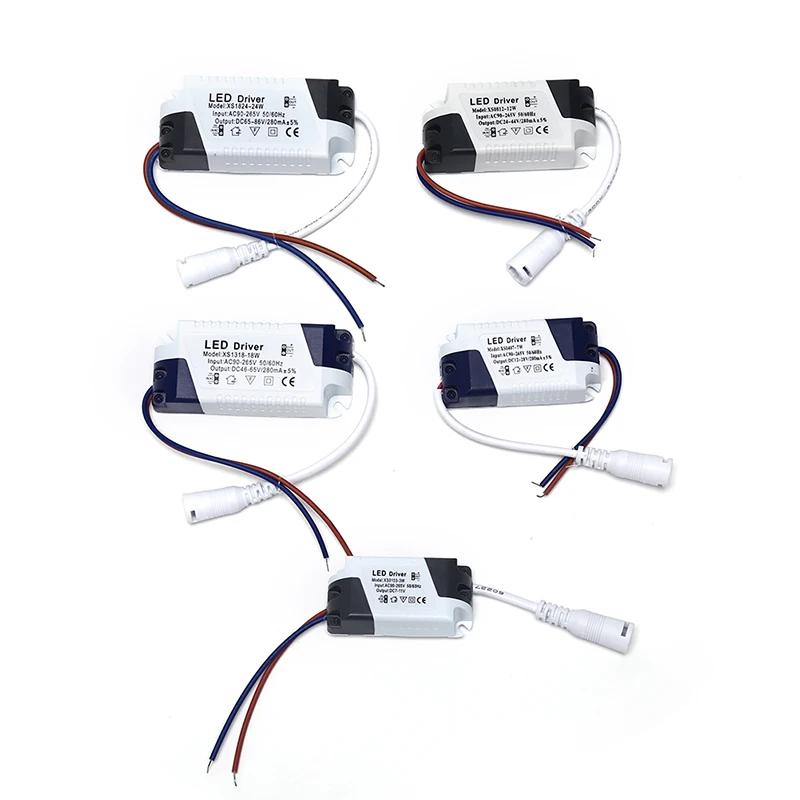 1PC 1-3W/4-7W/8-12W/12-18W/18-24W New Transformer LED Driver Power Supply LED Light Lamp Driver
