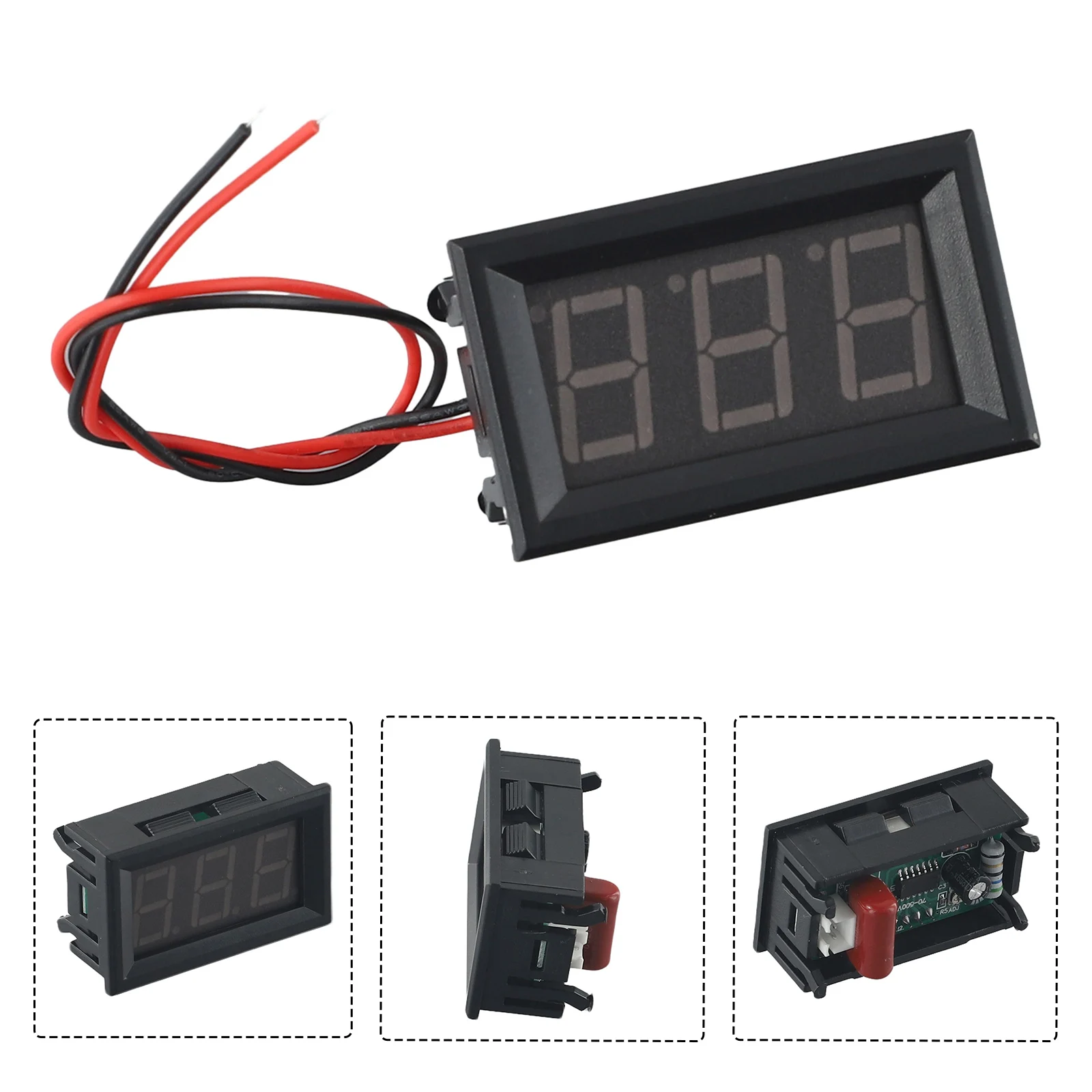 1pc LED Digital Display 2-line AC Voltmeter Head Digital Voltmeter AC 70V-500V Power Tools Supply Measurement Spare Parts