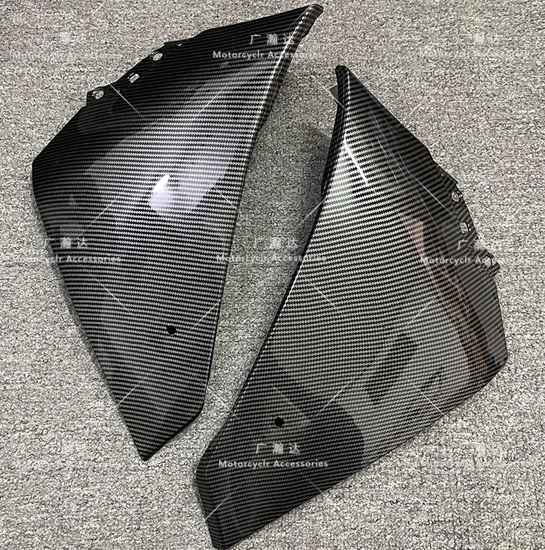 Carbon fiber paint Upper Front Side Radiator Cover Fairing Fit For Yamaha YZF R1 2009 2010-2014