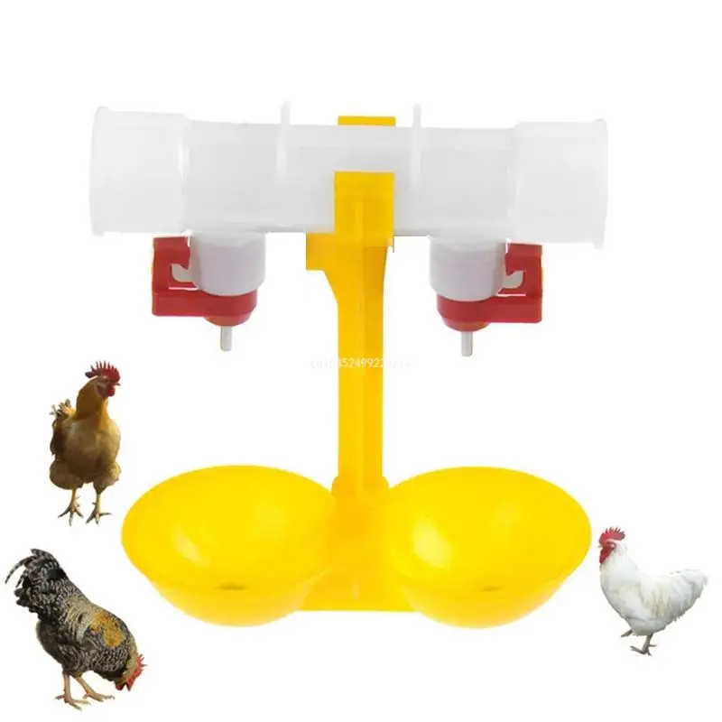 Hanging Chicken Water Drinking Cups for Farm Bird Quail Drinker for DIY Poultry Automatic Chicken Waterr for Quail