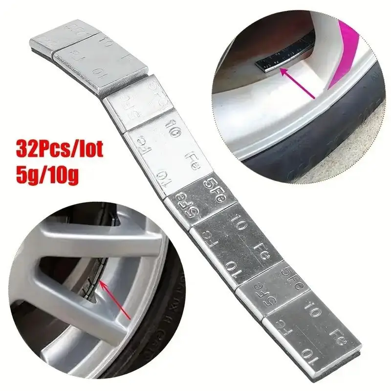 

5g/10g Adhesive Wheel Balance Weight Electronic Counterweight 60g Wheel Balance Block Weight Iron Wheel Tyre Balancer For Cars