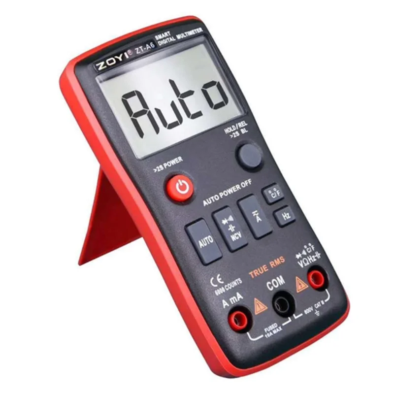 Imagem -04 - Multímetro Digital Voltímetro ac dc Tensão Corrente Resistência Tester Multímetro Temperatura Ncv Meter Zoyi-zt-a6 Profissional