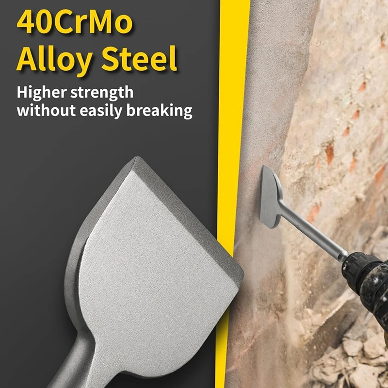 AC62-SDS Chisel Set, 4Pcs Tile Removal Chisel Bits For SDS Plus Rotary Hammer Drill Attachments, For Demolition Chipping