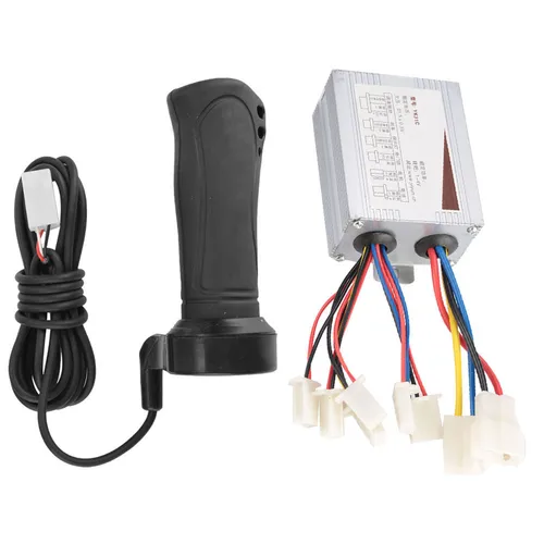 Imagen 1 del producto Controlador de velocidad cepillado de Motor de 24V, 36V, 48V, 500W y empuñadura de acelerador para bicicleta eléctrica, Scooter, triciclo