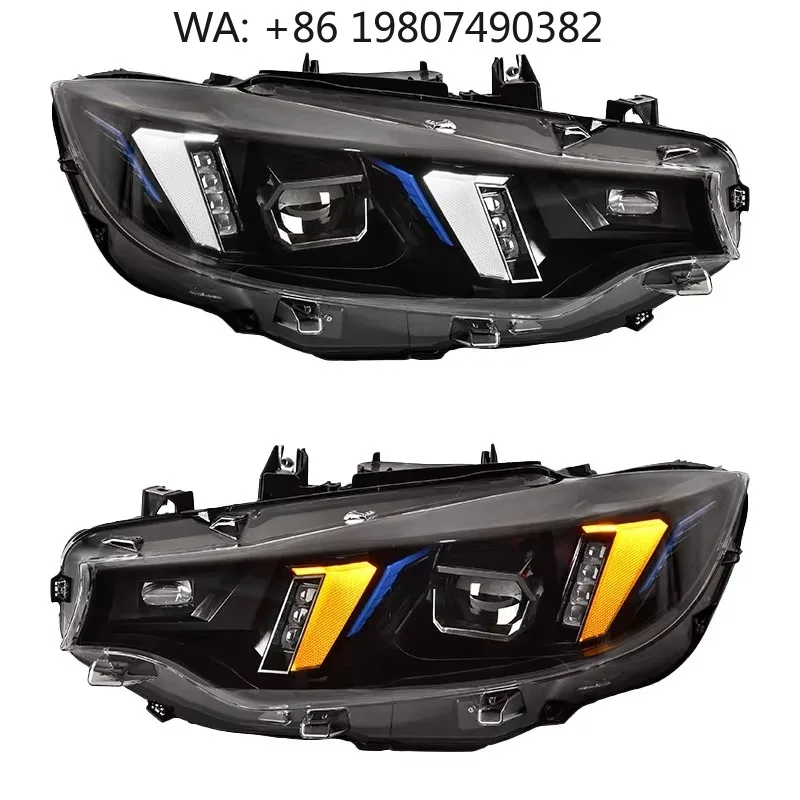 

6000K Super Bright LED Front Headlight Yellow DRL Auto Lighting Modified Replacement Car Lamp Parts