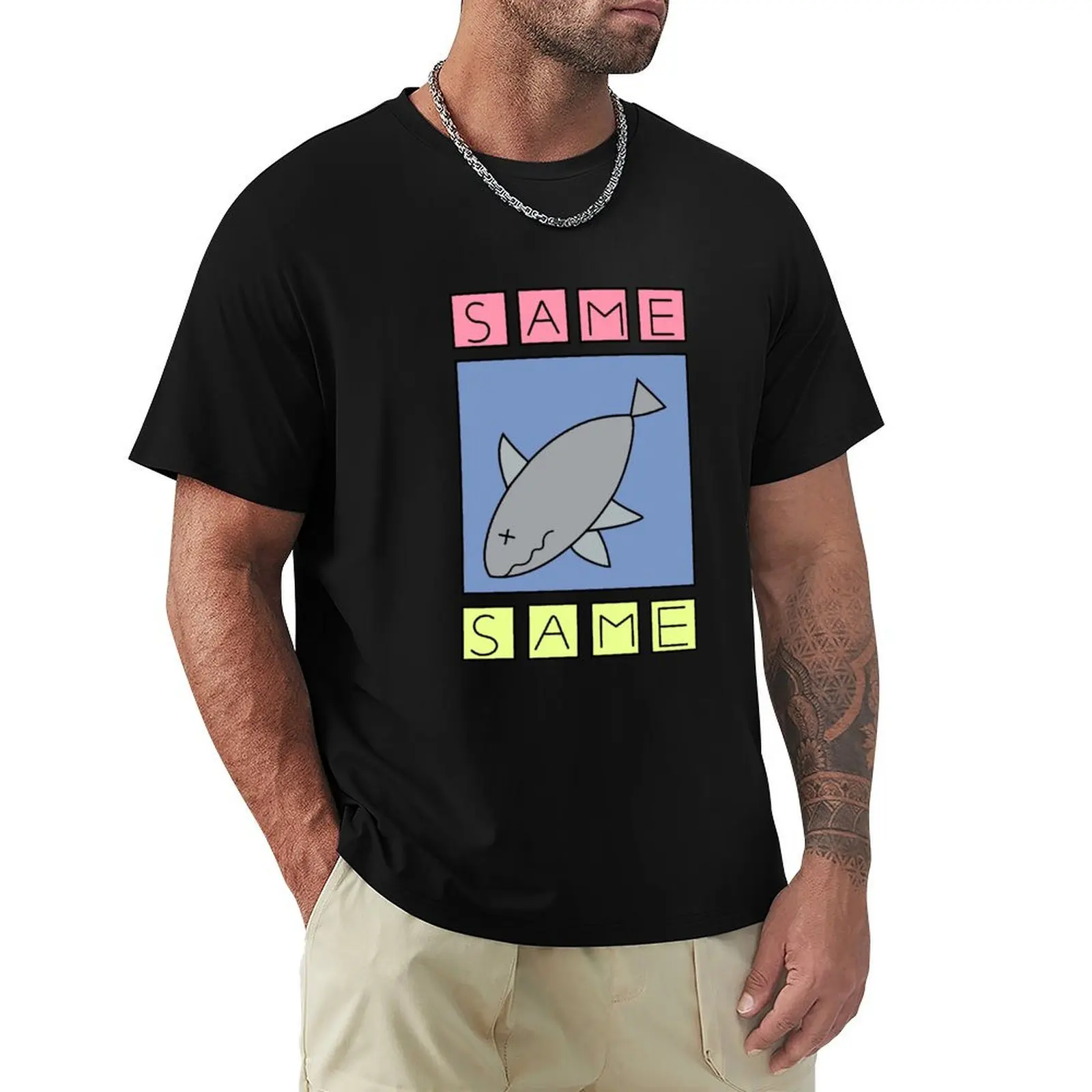 

nichijou - same (shark) T-Shirt Lightweight Casual Summer T-Shirt