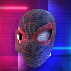 Mascara Spiderman Headgear Mask Cosplay Moving Eyes Mask Spider Man 1:1 Elastic Toys Adults Kids Gift