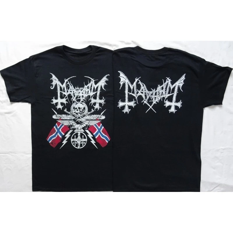 

Mayhem 30 Years Men's T-Shirt Short Sleeve Cotton Tees Vintage Metal Band Tops Y2k Brand T-shirt Summer Men Women Clothing