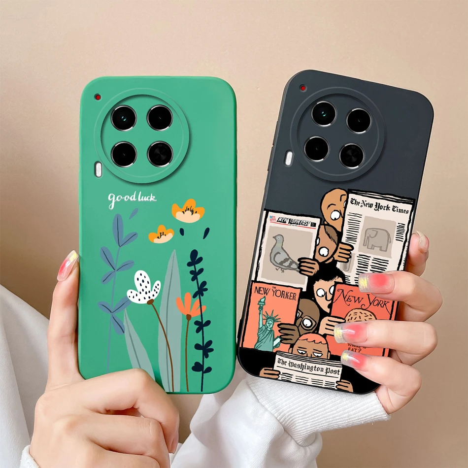 Case For Tecno Camon 30 Pro Premier Fashion Design Soft Liquid Silicone Phone Back Cover For Camon30 30Pro 30Premier Coque Capa