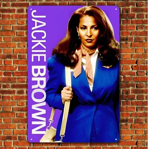 Jackie Brown Quentin Tarantino Film-Metallposter Blechschild - Plakette