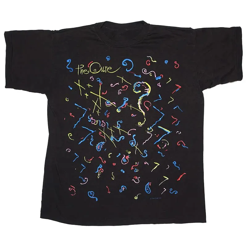 New Summer The Cure Band Rock-punk Style American Retro Vintage Loose Short-sleeved Cotton Printed T-shirt