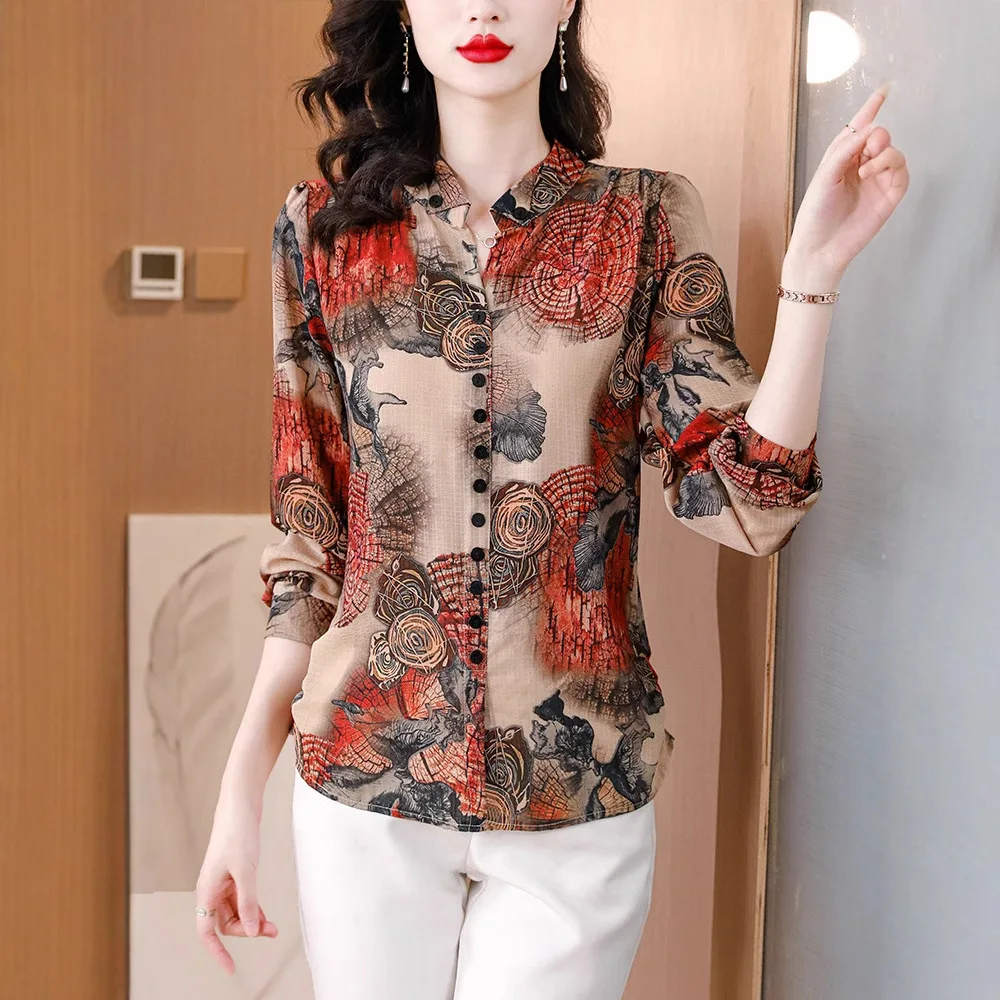 

Летний новый топ с короткими рукавами, модный чехол с принтом на животе для мамы, шифоновый женский большой размер