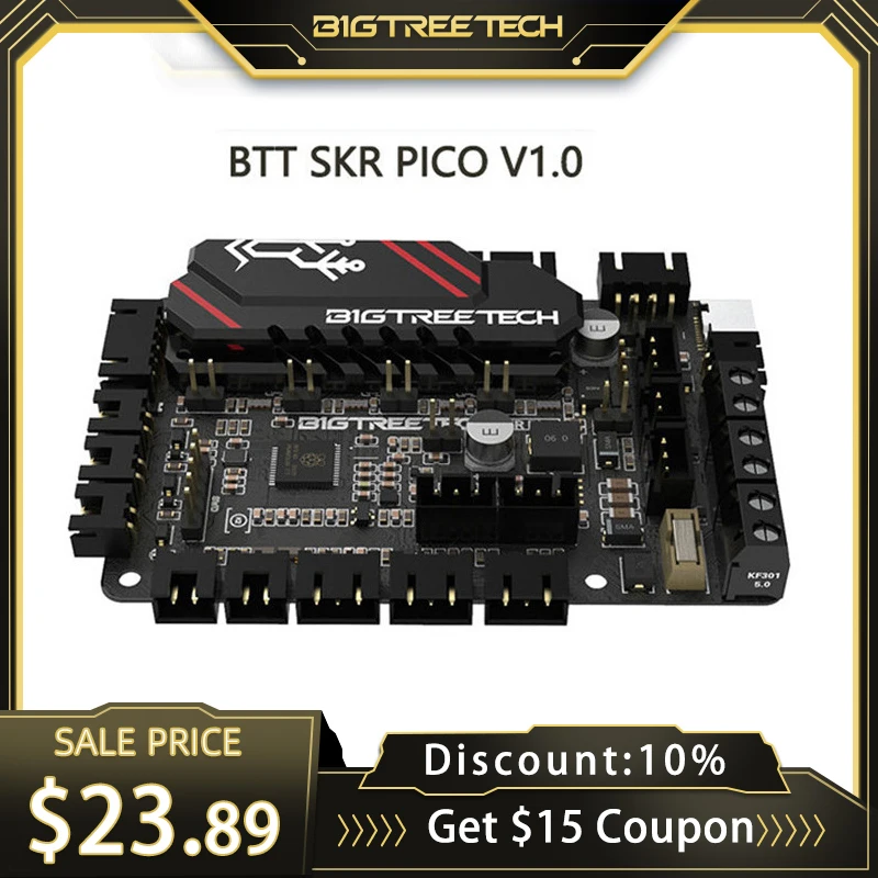 

Материнская плата BIGTREETECH BTT SKR PICO V1.0 32 бит TMC2209 драйвер для Ender 3/5 Pro Обновление Raspberry Pi VORON V0 Запчасти для 3D-принтера