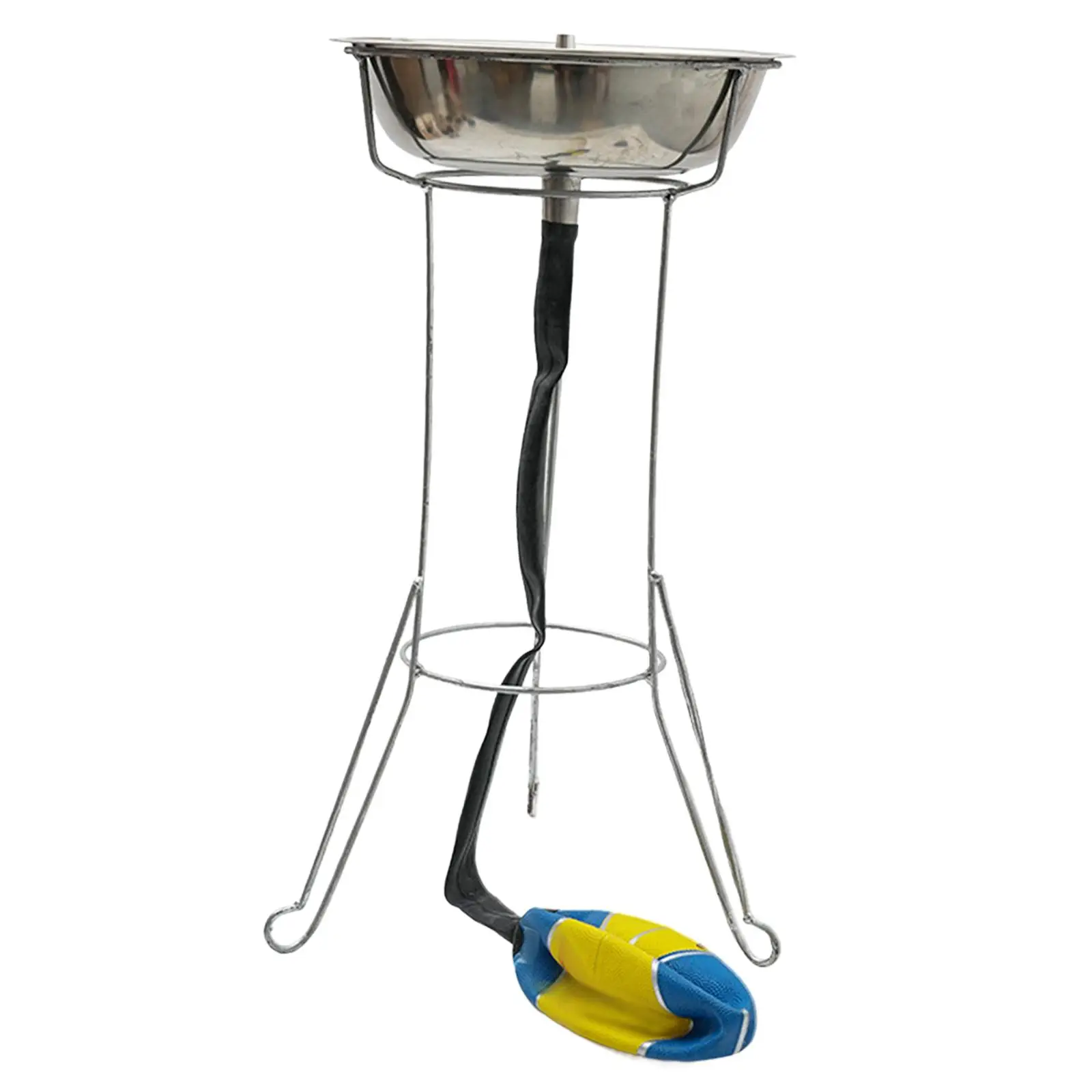 Ergonomic Glaze Rack for Small Pottery Artworks with Reflux Basin Stainless Steel Glazing Tool