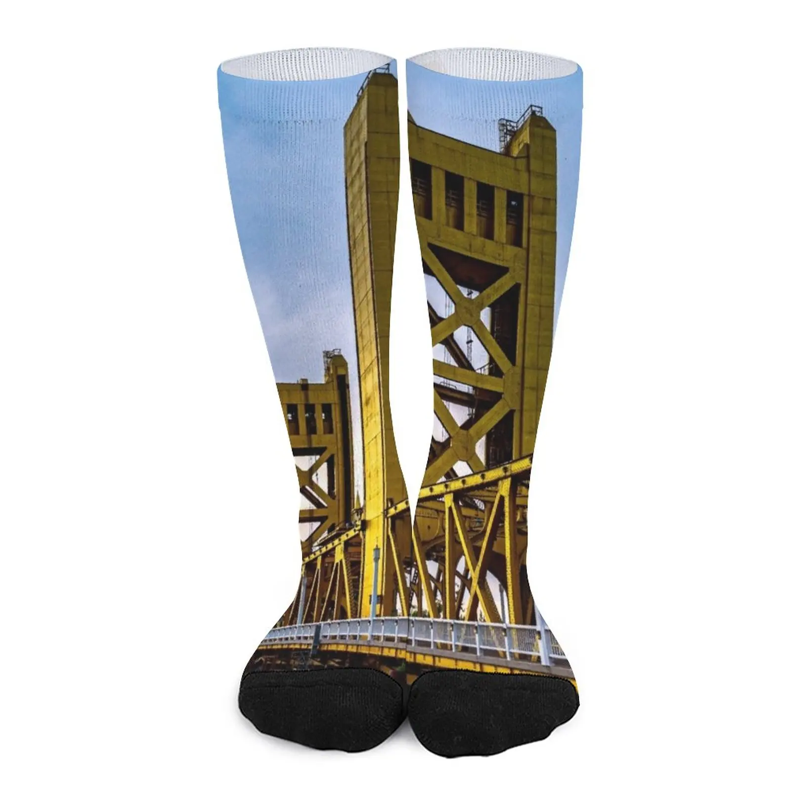 Tower Bridge In Old Sacramento Image By Rich AMeN Gill Socks cartoon socks hiking socks men