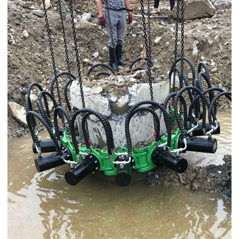 Hydraulic Concrete Pile Breaker & Cutter Ideal for Commercial Complex Pile Cutting (highly Efficient) Attachment for Excavators