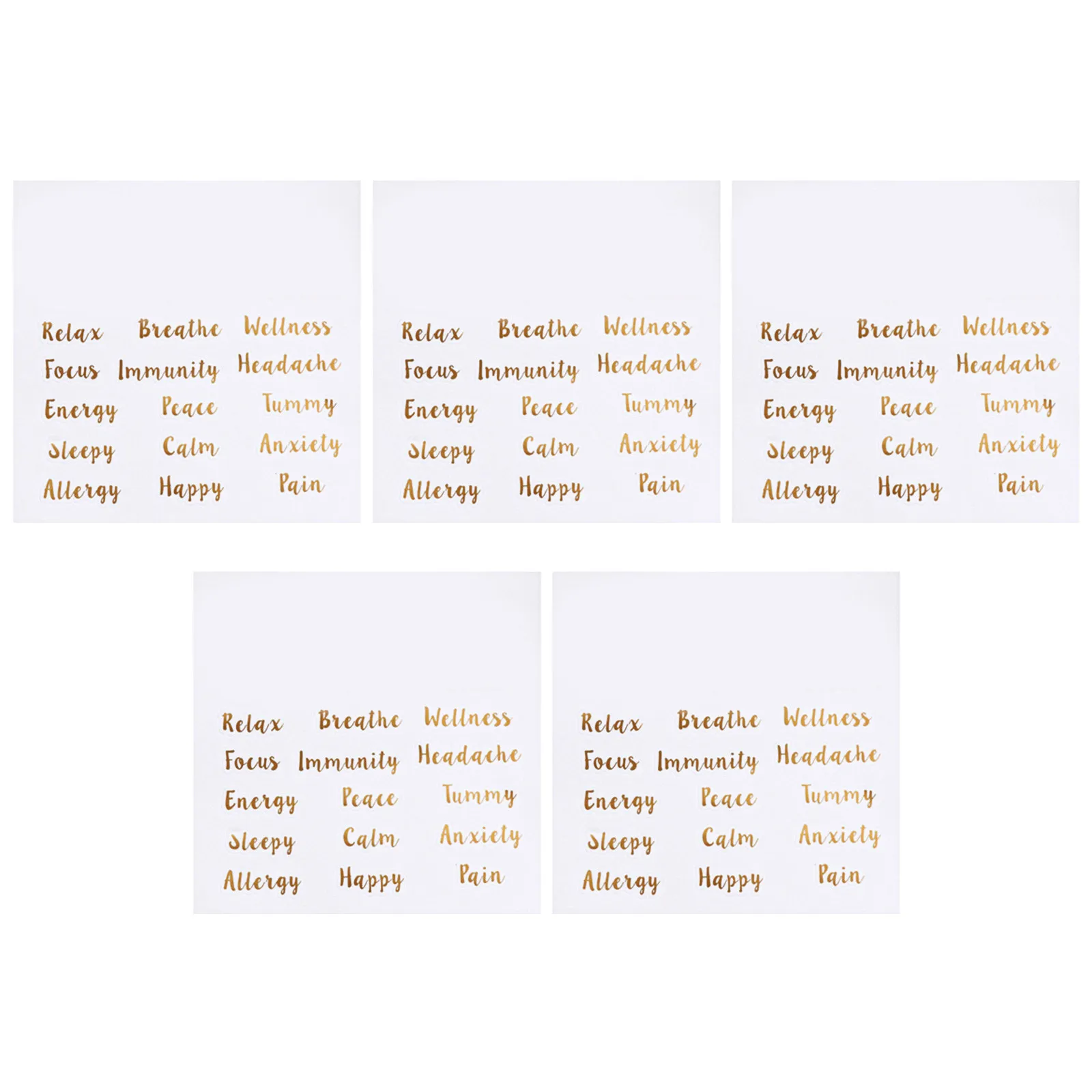 

5 Sheets Bottle Labels Alphabet Letter Stickers for Essential Oils Smart Sorting System Time Saving Easy Read Labels Strong