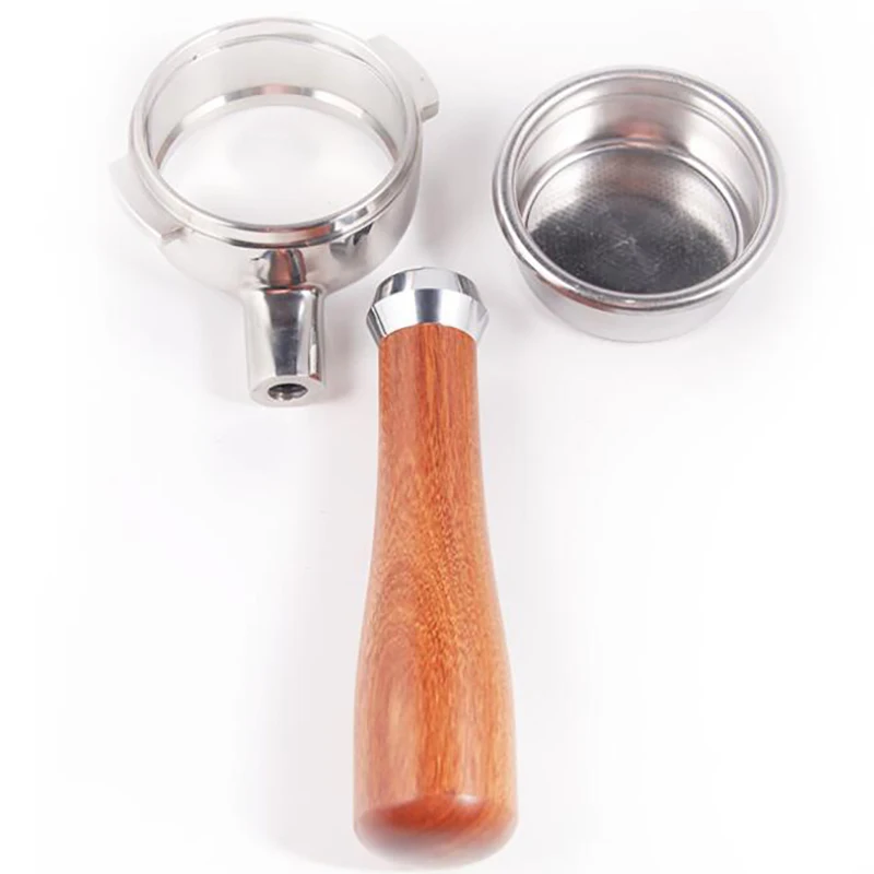 Portafilter sem fundo para máquina de café de aço inoxidável 58mm para acessório profissional de máquina de café Nuova