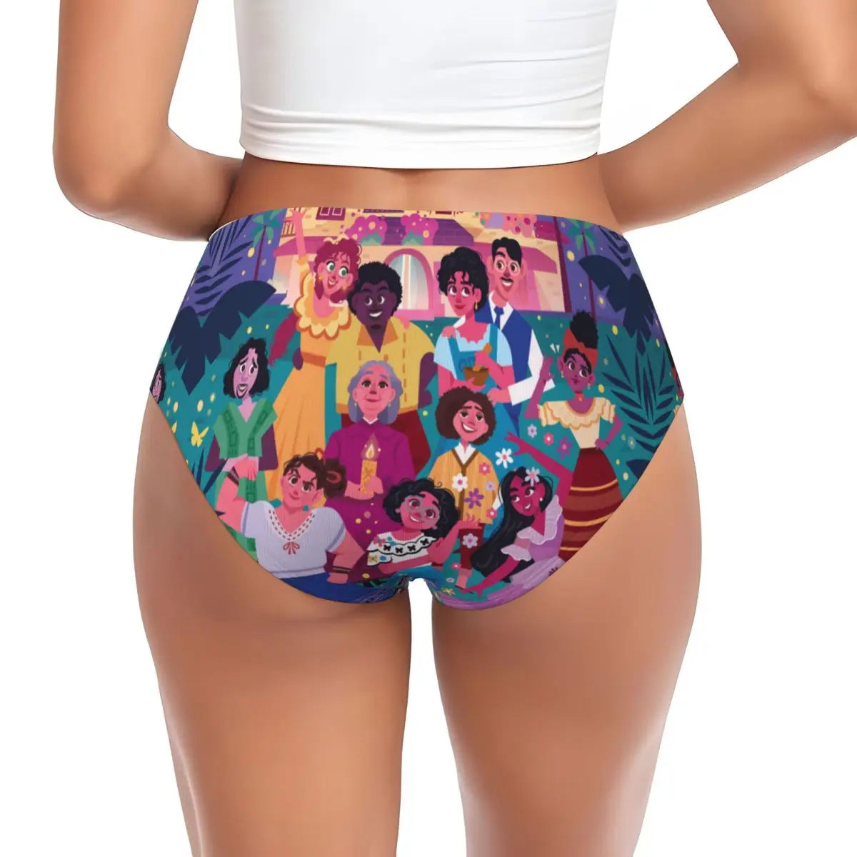 Custom Women Encanto Anime Movies Cartoon Panties Stretch Briefs Underwear