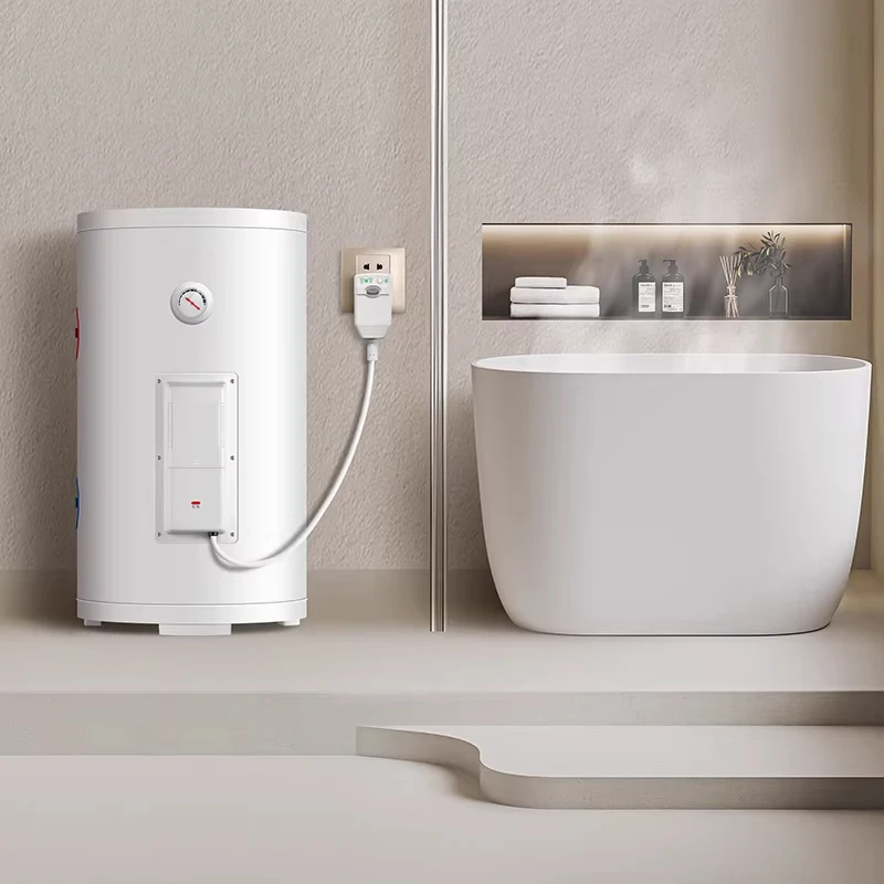 

Вертикальный электрический водонагреватель 50 л с накопительным баком, LED-дисплеем, поворотным управлением, защитой IPX4, быстрым нагревом 2000 Вт