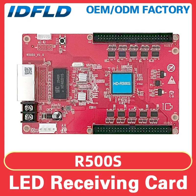 LEDDisplay Receiving Card Huidu HD-R500S Single Color 50PIN SMD DIP Panel Video Wall Digital Signage Control Card