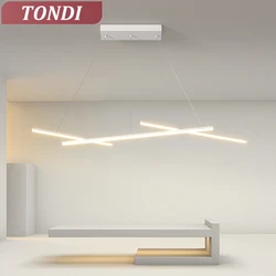 Moderne Kronleuchter LED Wohnzimmer Esszimmer Hängen Kronleuchter Dimmbare Esszimmer Kronleuchter Beleuchtung Innen Dekoration