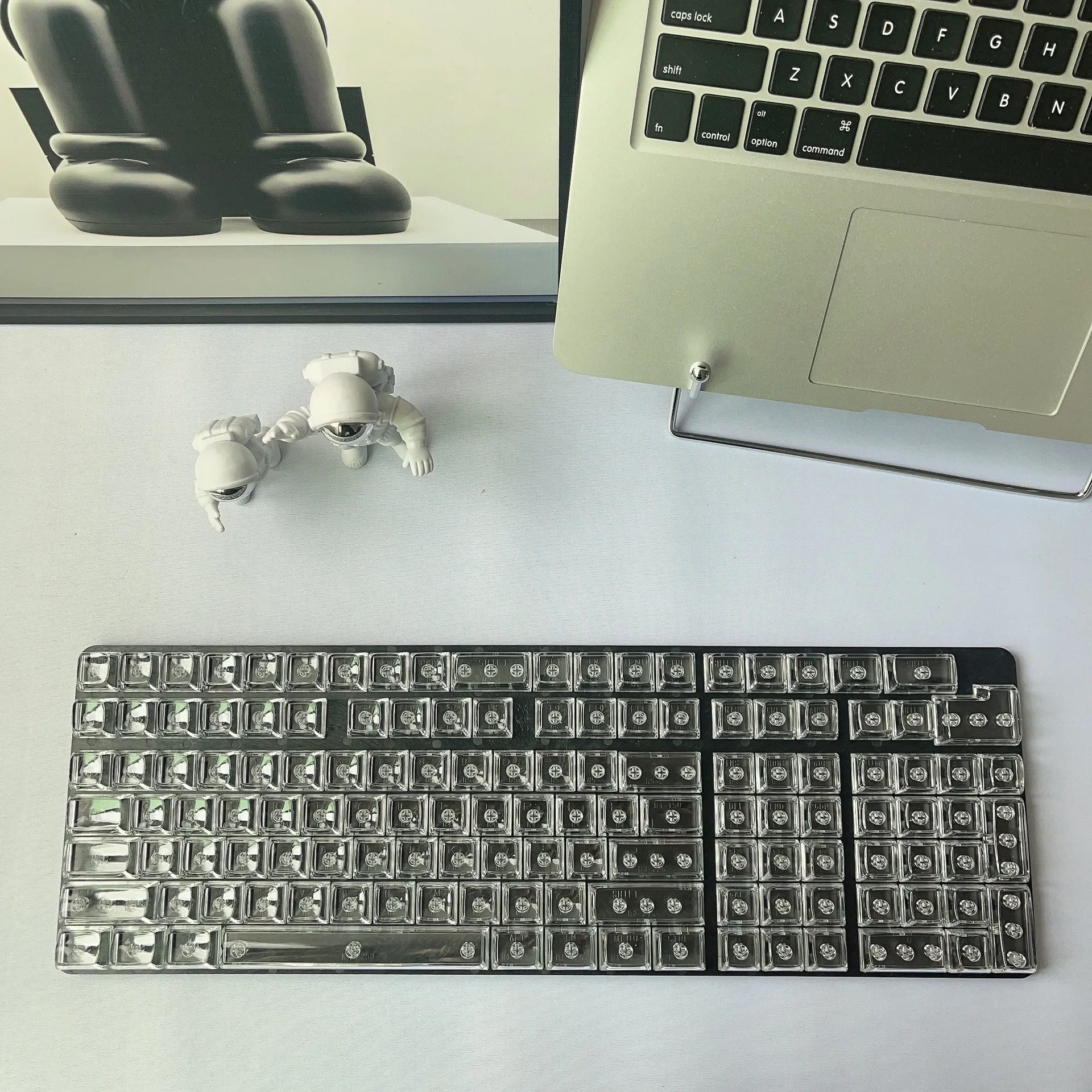 Transparant kristal mechanisch op maat gemaakte keycap SA sublimatie PBT materiaal origineel gevoel magnetische as DIY persoonlijkheid