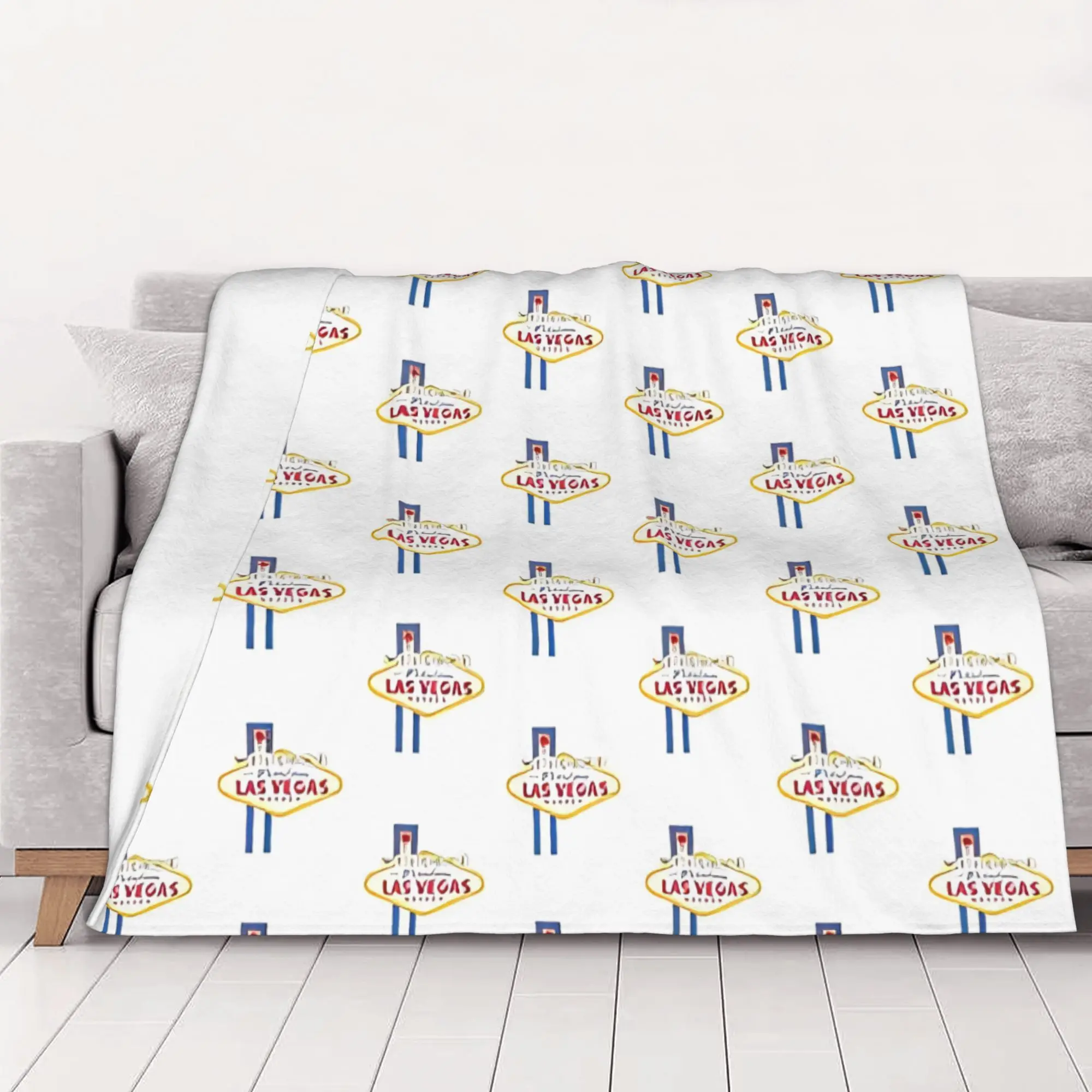 1PC home Cute Room Decor Classic Blanket Throw Blanket Fabulous Las Vegas Novelty Warm Blanket All Season