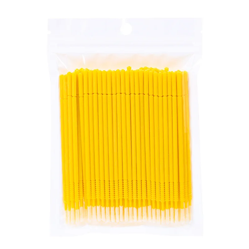 100 stücke Microbrush Wimpern Verlängerung Pinsel Lash Kleber Reinigung Make-Up Pinsel Wimpern Verlängerung Liefert Zubehör Micro Pinsel