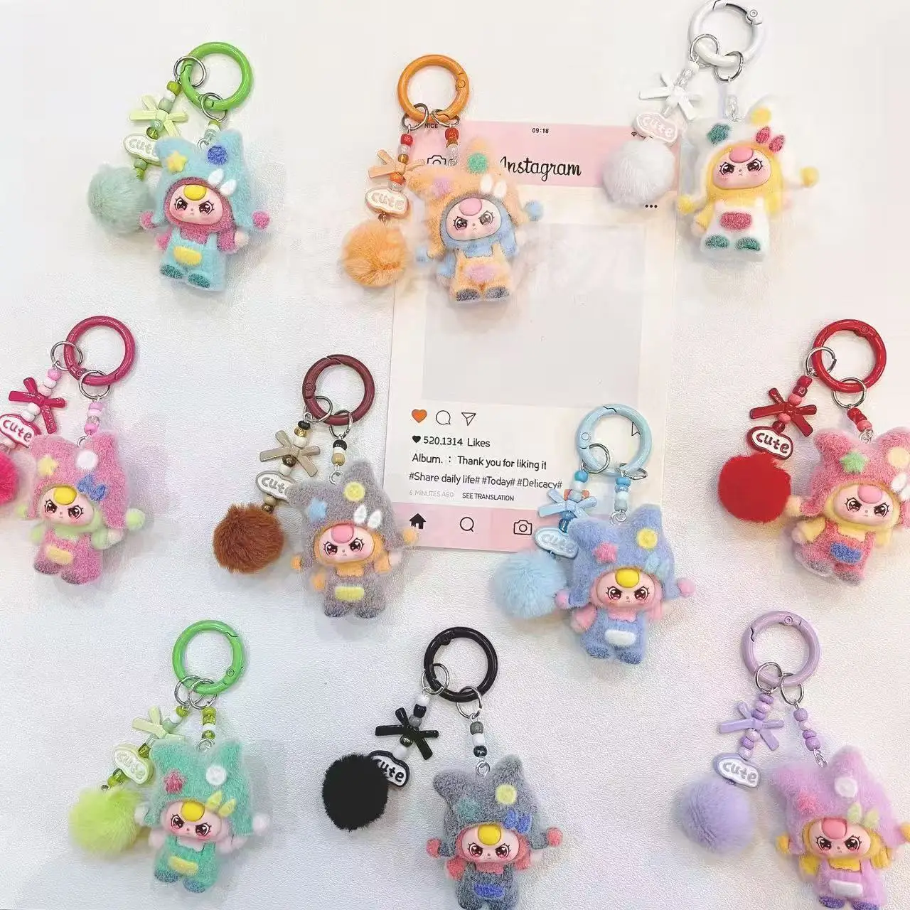 الدوبامين قبعة باردة ثلاثة سنوات الكرتون قلادة حقيبة المفاتيح لطيف دمية فتاة المفاتيح مدرسة ديكور هدية أفضل صديق