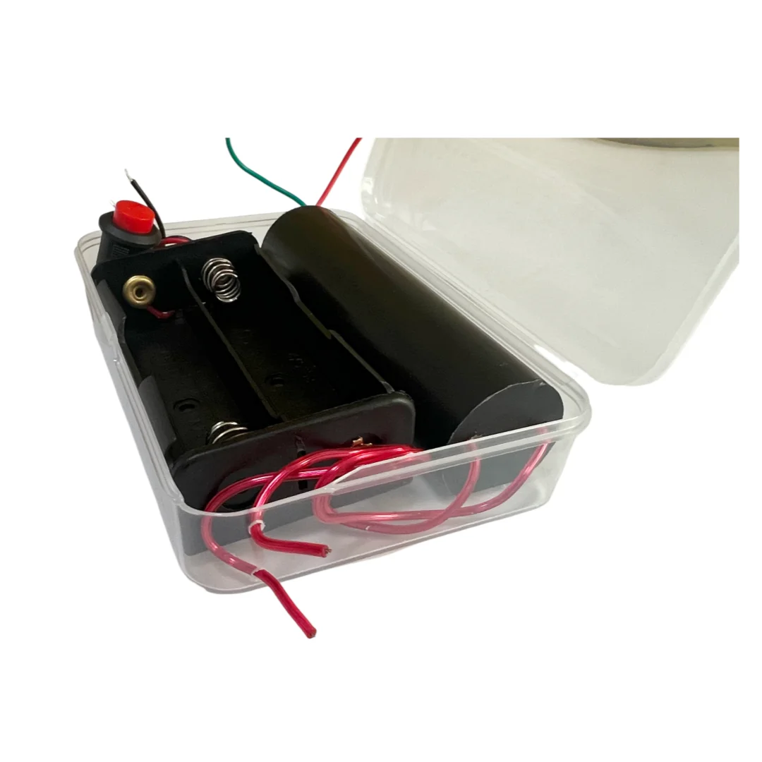 1000kV two-section 18650 battery power supply kit with transparent storage box