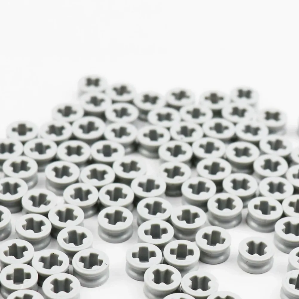 MOC Technical Parts Connector 100pcs BUSH FOR CROSS AXLE 3713 Building Blocks Bricks Bulk Compatible Legoeds for Kids Boys Toy