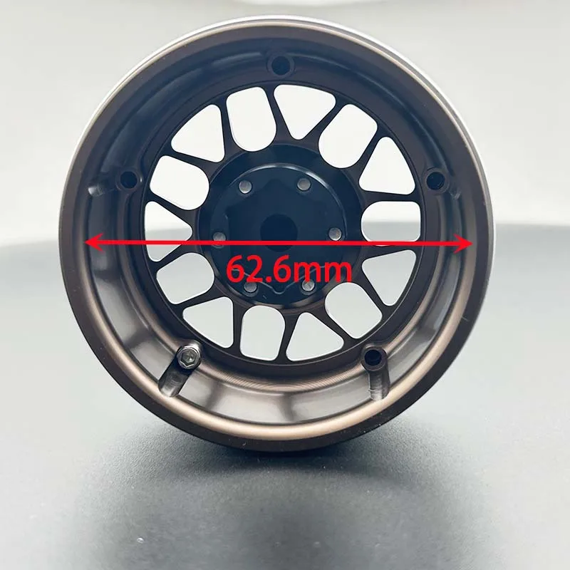 4Pcs 2.6-inch Metal Wheels for 1/10 RC Crawler Car Traxxas TRX4 Defender Bronco AXIAL SCX10 90046 D90 Upgrade Defender K10 Parts