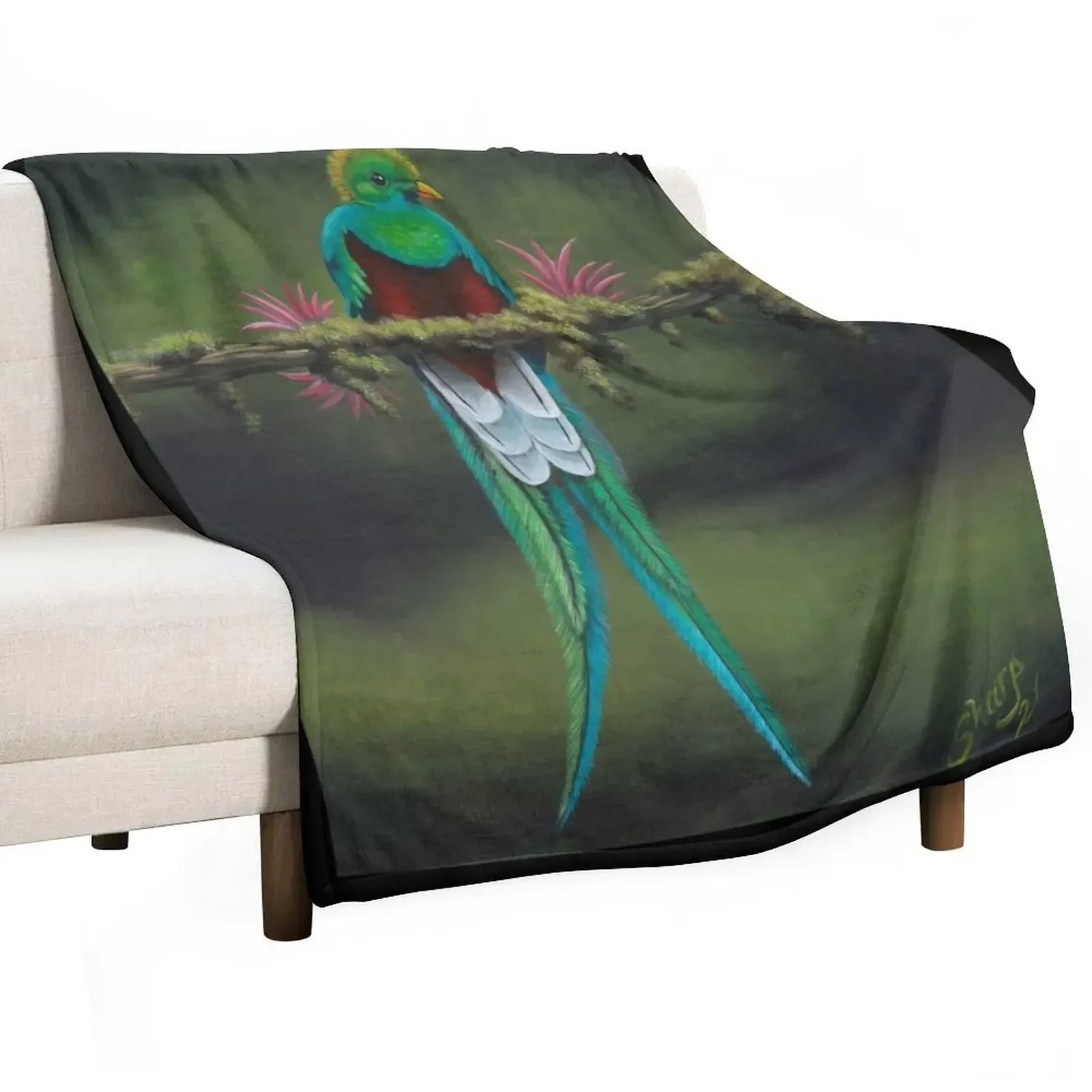 

Resplendent Quetzal Throw Blanket Flannel christmas gifts Tourist sofa bed Blankets