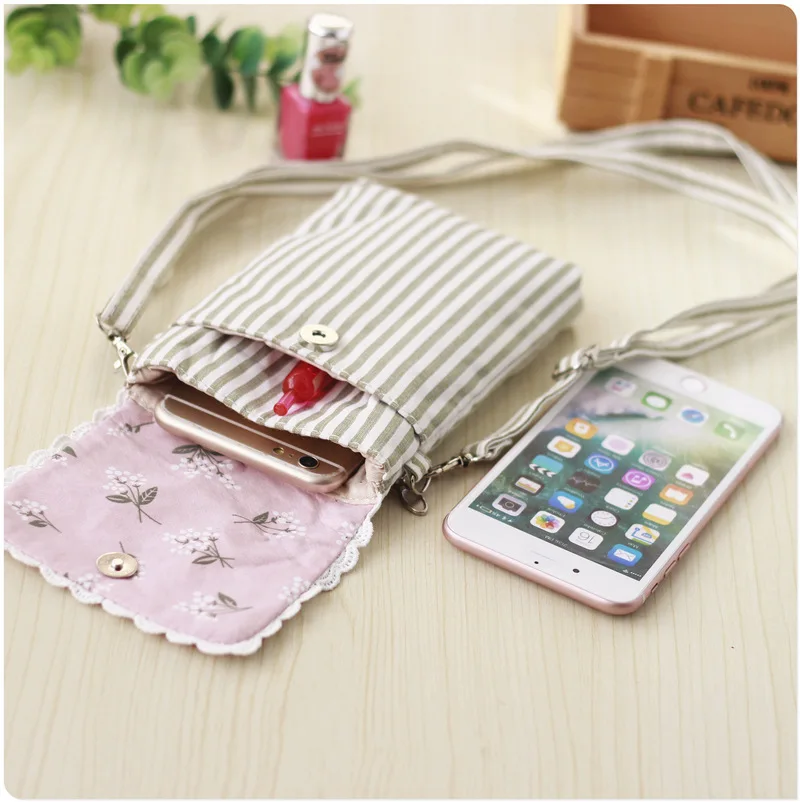 

1 large capacity small fresh card bag coin purse zipper crossbody phone bag