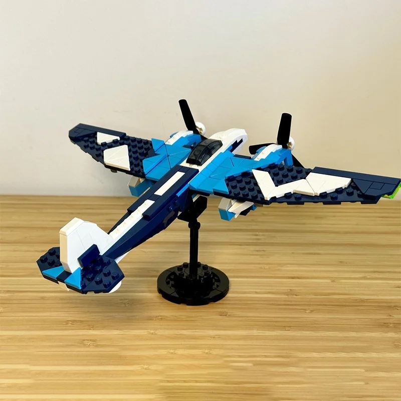 329 pçs moc segunda guerra mundial motor duplo 2 1 constrói alternativo criador 3 modelo brinquedos construção presentes de natal blocos arquitetura ideia criativa