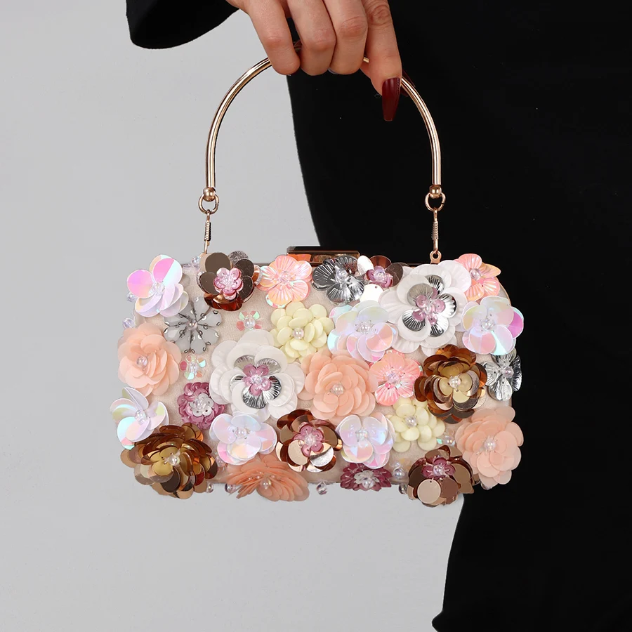 Bohemia Beading Evening Clutch Bag Contrast Colors Summer Hand Bags Wedding Bridal Party Purse Clutch Purse Pochette Femme 2025