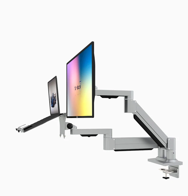 Aluminium laptop bracket mount arm Laptop stand Dual monitor arm (BEWISER D221)