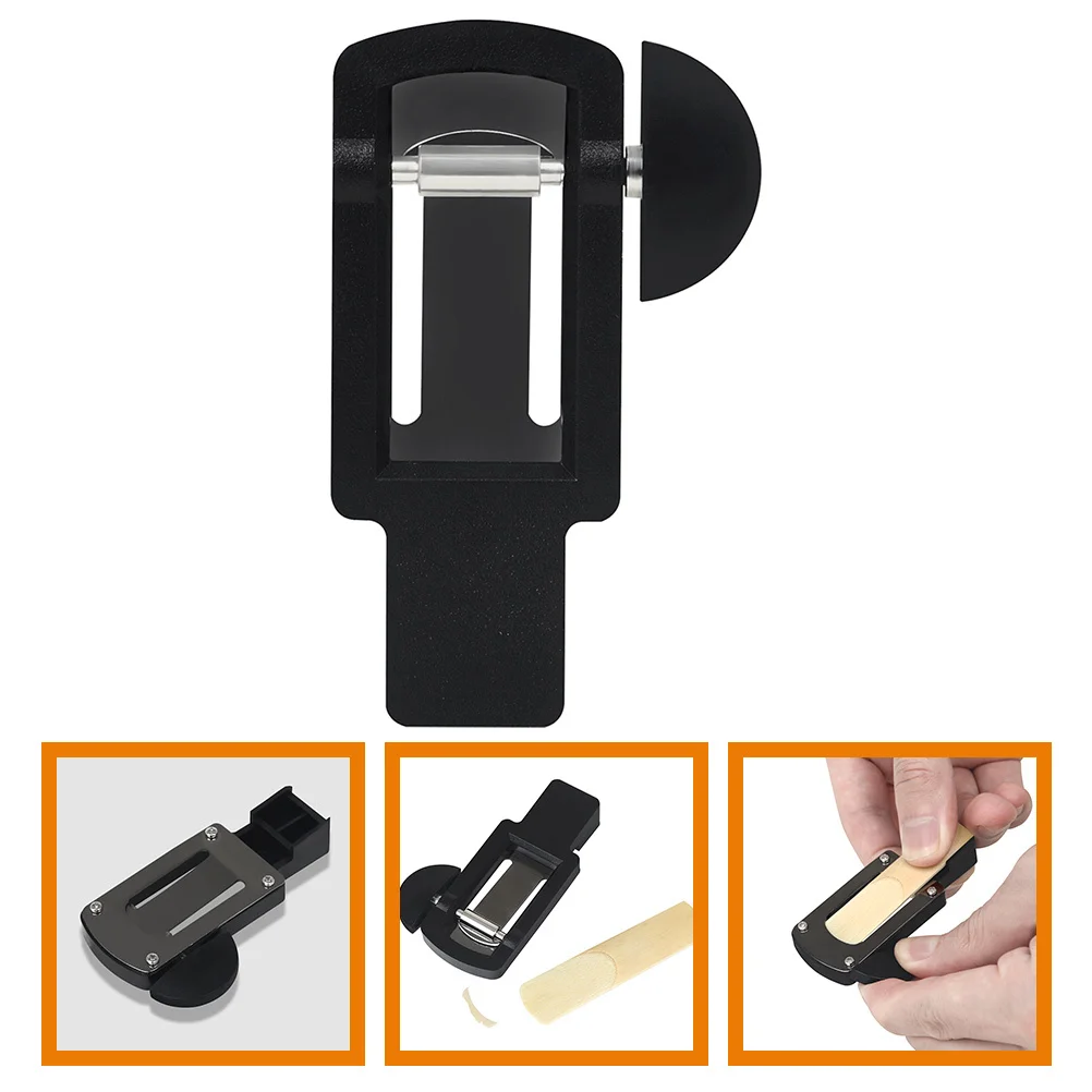 

Saxophone Reed Trimmer Metal Plastic Compact Design Easy to Use Rotary Knob Lightweight Portable for Alto Soprano Sax Reed