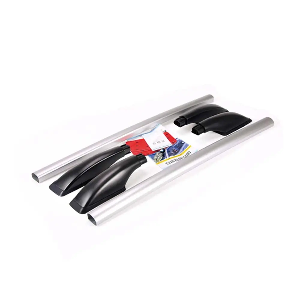 

Silver & Black 63" Aluminum Car Roof Luggage Rack Side Bars Rail Decoration Kit